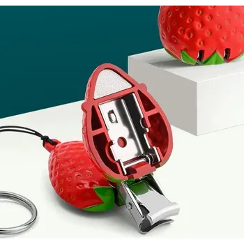 Skládací nůžky na nehty s ovocným designem | manikúrní nástroj - Jahoda