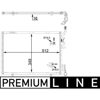 Výparník klimatizace Kondenzátor, klimatizace MAHLE AC 31 000P