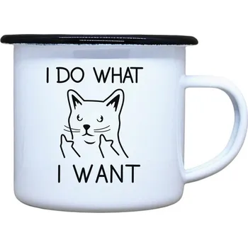 DOBRÝ TRIKO Plecháček s potiskem I do what I want Velikost plecháčku: 460 ml