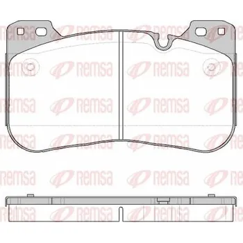 Brzdová destička Sada brzdových destiček, kotoučová brzda REMSA 1834.00