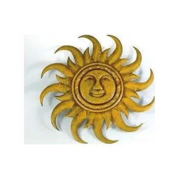 kovové SLUNCE NA ZEĎ, PLECHové dekorativní slunce 50 CM kovová dekora