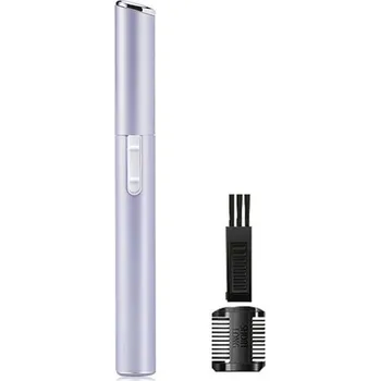 Elektrický zastřihovač na obličej a tělo | odstraňovač chloupků - 1ks Fialová