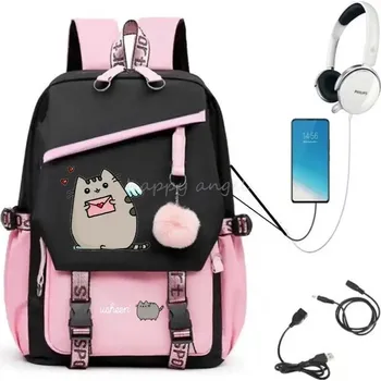 Školní batoh Dívčí školní batoh s USB portem - 12