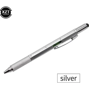 Multifunkční propiska s dotykovým perem - Stříbrná