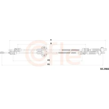 Tažné lanko, ruční převodovka COFLE 10.2466