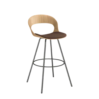 Jídelní židle Barová židle LOTUS-12-L-N7 (čalouněný sedák, podnož bronzová prášková barva)