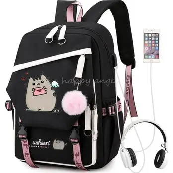 Školní batoh Dívčí školní batoh s USB portem - 02