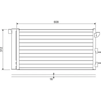 Výparník klimatizace Kondenzátor, klimatizace VALEO 818005