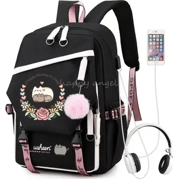 Školní batoh Dívčí školní batoh s USB portem - 03