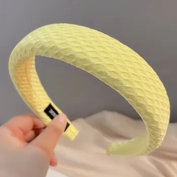 Čelenka Vintage retro čelenka do vlasů | vlasové doplňky - žluté bubliny