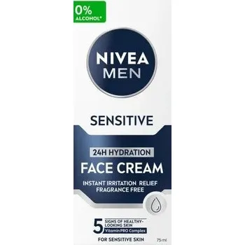 Pleťový olej Nivea Men Hydratační pleťový krém na citlivou pleť Sensitive 75 ml