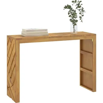 Konzolový stolek vidaXL Konzolový stolek 110 x 35 x 75 cm masivní teakové dřevo [4009314]