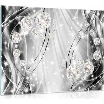 Obraz Obraz na skle ABSTRAKCE diamanty 80x60