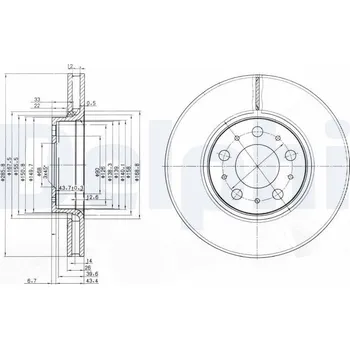 Brzdový kotouč Brzdový kotouč DELPHI BG3513