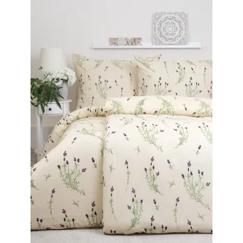 Povlečení Prodloužené flanelové povlečení - Levandule 02