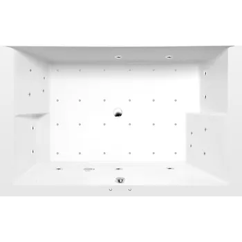 Vana DUPLA hydromasážní vana, 180x120x54cm, Active Hydro-Air, chrom