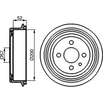 Brzdový buben Brzdový buben BOSCH 0 986 477 018