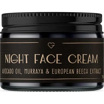 Pleťový krém GOODIE Night Face Cream - Noční krém s avokádovým olejem, muraja a extraktem z buku lesního, 50 ml