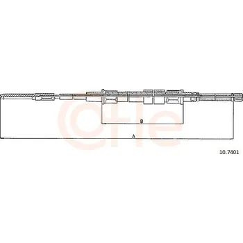 Auto-moto Tažné lanko, parkovací brzda COFLE 10.7401