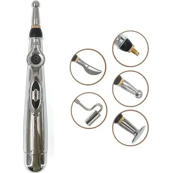 Masážní přístroj Elektronické masážní akupunkturní pero - s 5 nástavci