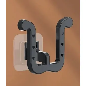 Úložný box Nástěnný držák na pantofle | úložný prostor - Černá 3ks