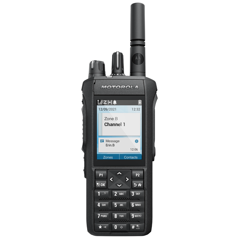 MOTOTRBO R7 FKP Premium, 136-174 MHz, 1 000 kanálů, 5 W, IP68, GNSS, BT, WiFi