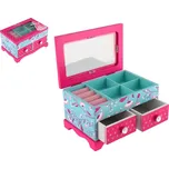 Skříňka šperkovnice Princess 2 zásuvky odklápěcí 18x12,5x12cm