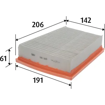 Vzduchový filtr Vzduchový filtr VALEO 585909