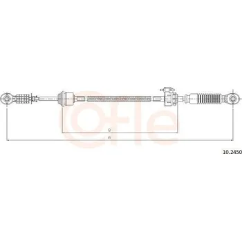 Tažné lanko, ruční převodovka COFLE 10.2450