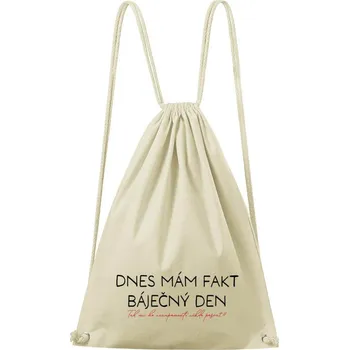 Městský batoh DOBRÝ TRIKO Bavlněný batoh s potiskem Báječný den Barva: Natural