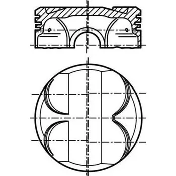 Píst motoru Píst MAHLE 081 PI 00101 000