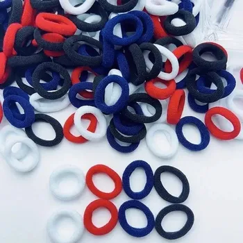 Elastické dětské gumičky do vlasů | Dětské doplňky 100 ks - studentská barva