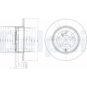 Brzdový kotouč Brzdový kotouč DELPHI BG4066