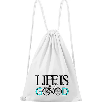 DOBRÝ TRIKO Bavlněný batoh Life is good Barva: Bílá