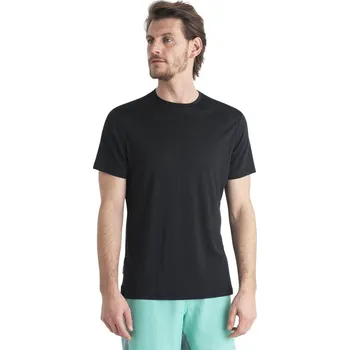 Pánské tričko tričko s dlouhým rukávem ICEBREAKER M Mer 125 Cool-Lite Sphere III SS Tee BLACK - XS