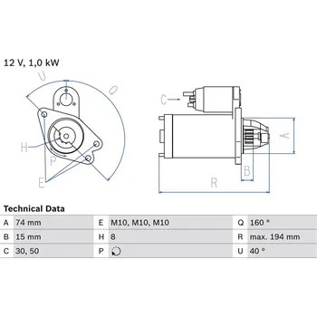 Startér Startér BOSCH 0 986 023 920