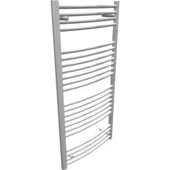 Radiátor ZEHNDER AURA BOW koupelnový radiátor 1217/595, prohnutý, vnější připojení, chrom, PBTCN-120-060