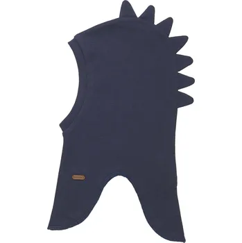 Kojenecká čepice Minymo - Chlapecká jarní kukla dino - tmavě modrá Velikost: 50