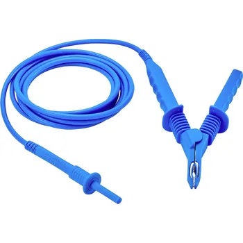 Měřicí kabel Chauvin Arnoux Měřicí kabel HV, 5 kV, 8 m, s krokosvorkou, modrý, P01295507, měřicí vodič, 1 ks