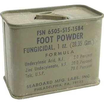 ARMÁDNÍ ORIGINÁL US ARMY Protiplísňový zásyp na nohy US ARMY WWII originál