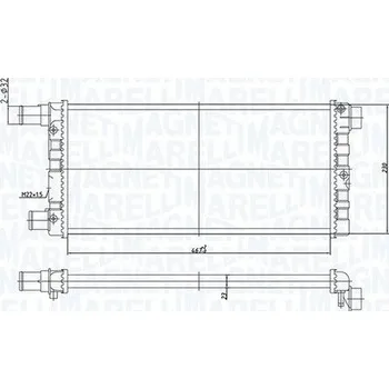 Chladič motoru Chladič, chlazení motoru MAGNETI MARELLI BM1852