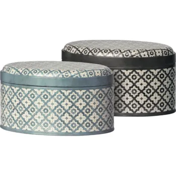 plyšák Maileg - Plechový box na cokoli - oválný Barva: modrý