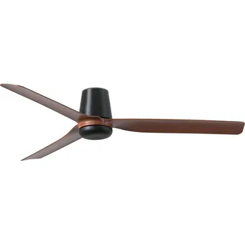 Stropní ventilátor FARO 33831 - Stropní ventilátor PUNT TUB M hnědá/černá pr. 130 cm + DO