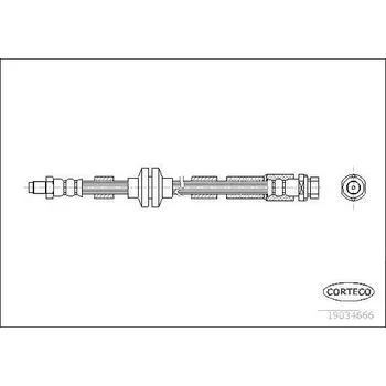 Brzdová hadice Brzdová hadice CORTECO 19034666