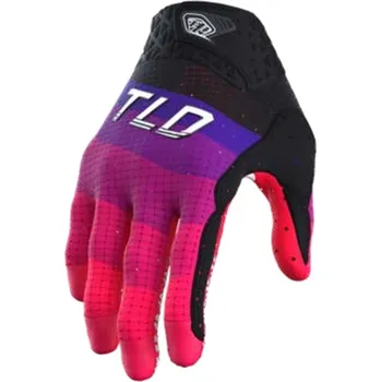 Cyklistické rukavice Troy Lee Designs dětské rukavice AIR REVERB BLACK / GLO RED velikost S