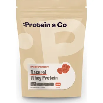 Protein ProteinaCo Natural Whey 1 kg Váha: 1 000 g, Vyber si z těchto lahodných příchutí: Dried strawberries