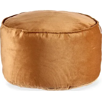 Taburet Giftdecor Sametový taburet, Ø 60 cm, oranžový