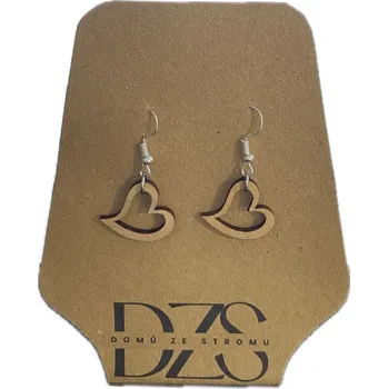 Náušnice Minimalistické náušnice - srdce 1