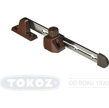 Okenní klika Rozpěra okenní s knoflíkem hnědá Blistr