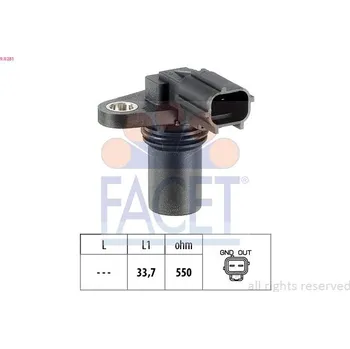 Čidlo automobilu Snímač, poloha vačkového hřídele FACET 9.0281